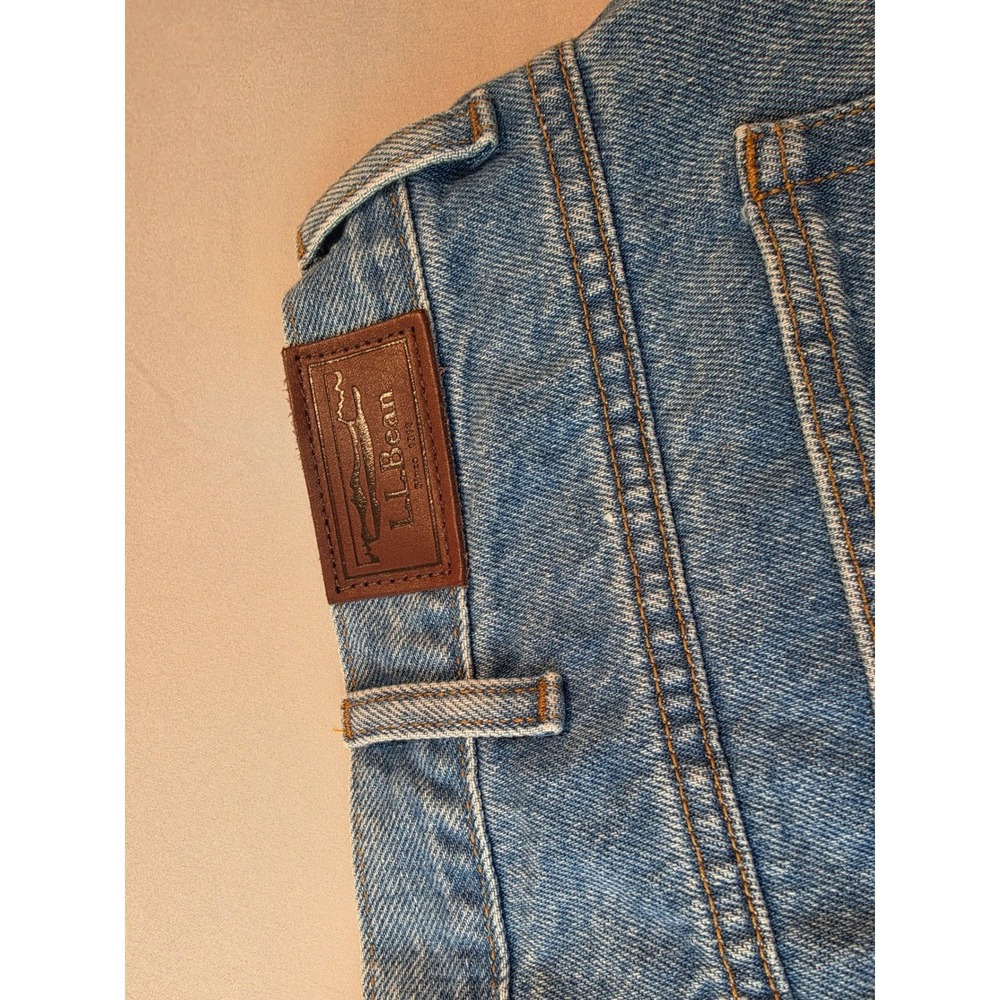 LL Bean Double L Relaxed Fit Jeans Mens 42x28 Faded Denim Blue 134770 NWT - Picture 5 of 8